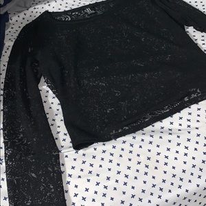 Forever 21 long sleeve see-through top